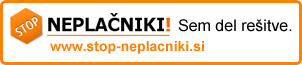 Stop Neplačniki - Sem del re&scaron;itve.